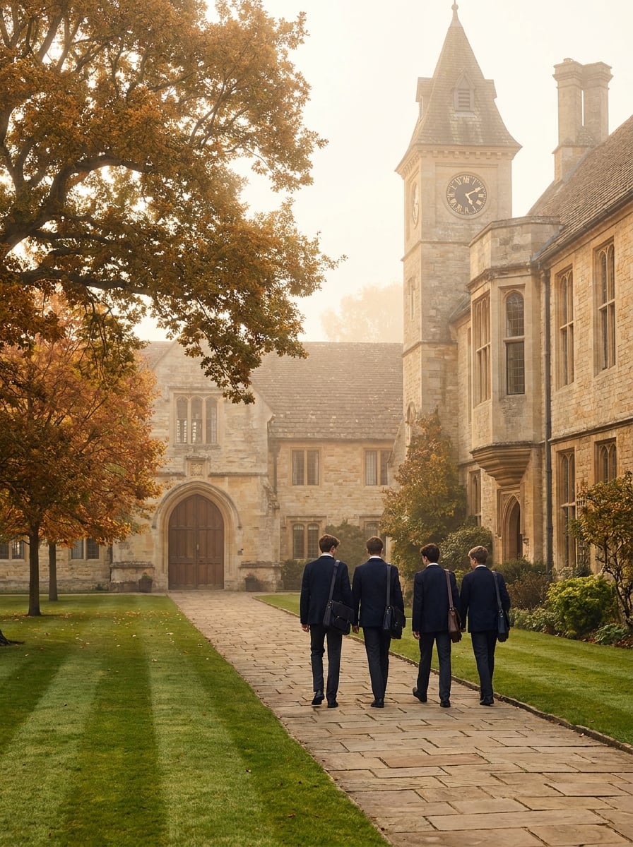 A traditional English boarding school set in its grounds